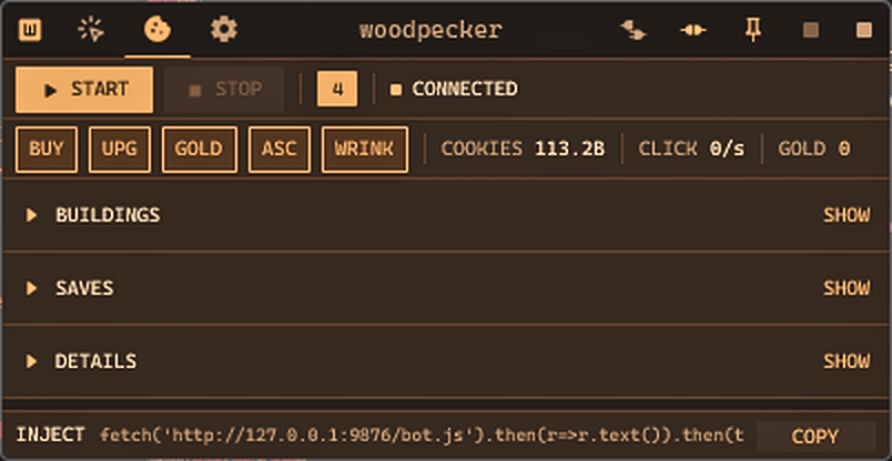 Woodpecker Cookie panel